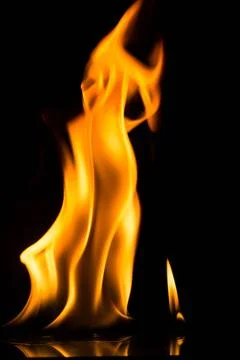 Fire flame on dark background fire flame on dark background Copyright: xZo... Stock Photos