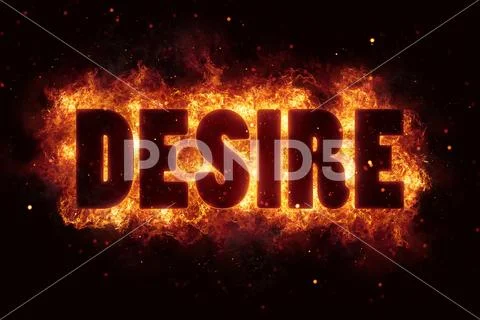 Fire flame with desire text on black background flames burn ~ Clip Art ...