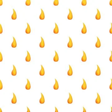 Fire flame drop elements seamless pattern texture Illustrazione stock