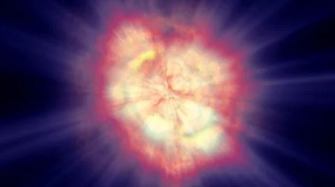 Fire flame explosion in space Stock Illustration