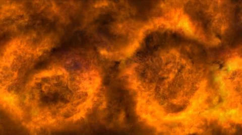 Fire flame explosion in space Stock Illustration