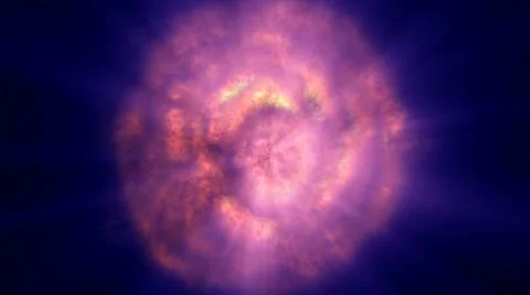 Fire flame explosion in space Stock Illustration