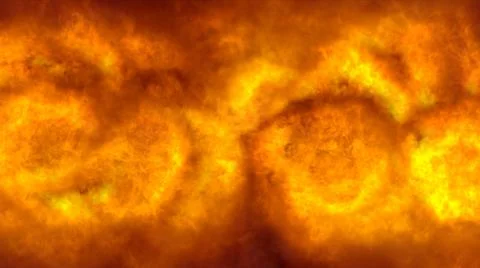 Fire flame explosion in space Stock Illustration