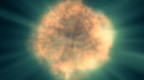 Fire flame explosion in space Stock Illustration