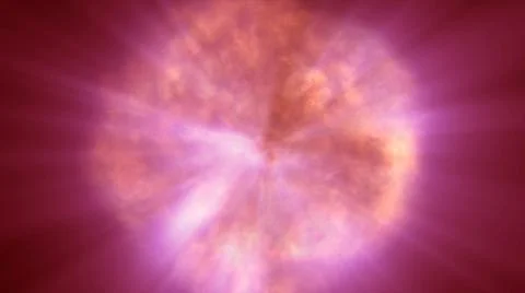 Fire flame explosion in space Stock Illustration