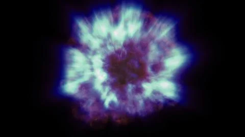 Fire flame explosion in space Stock Illustration