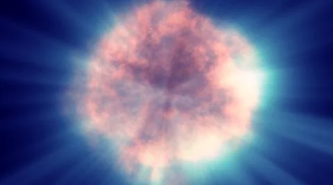 Fire flame explosion in space Illustrazione stock