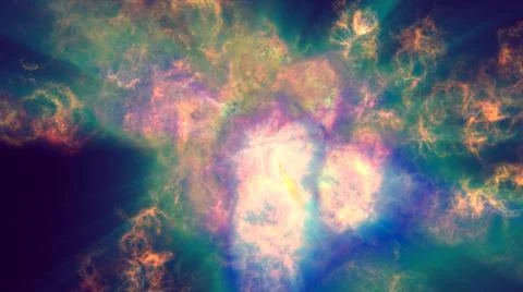 Fire flame explosion in space Stock Illustration