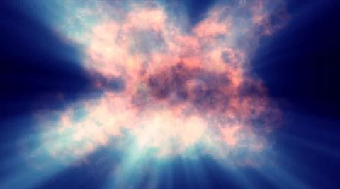 Fire flame explosion in space Illustrazione stock