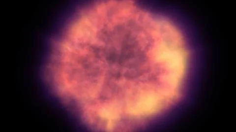 Fire flame explosion in space Stock Illustration