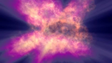Fire flame explosion in space Stock Illustration