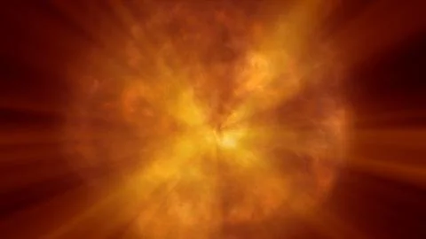 Fire flame explosion in space Stock Illustration