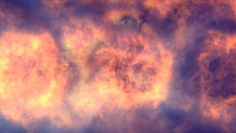 Fire flame explosion in space Stock Illustration
