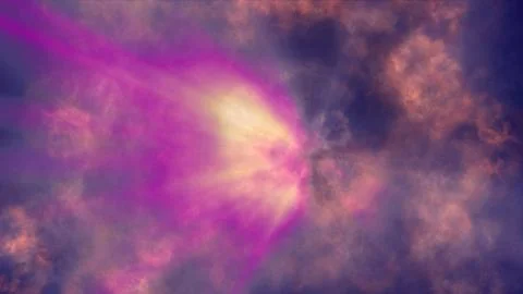 Fire flame explosion in space Stock Illustration