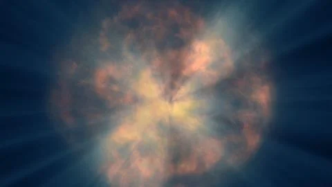 Fire flame explosion in space Stock Illustration