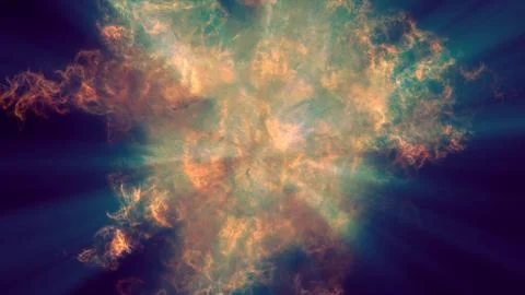 Fire flame explosion in space Stock Illustration