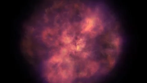 Fire flame explosion in space Stock Illustration