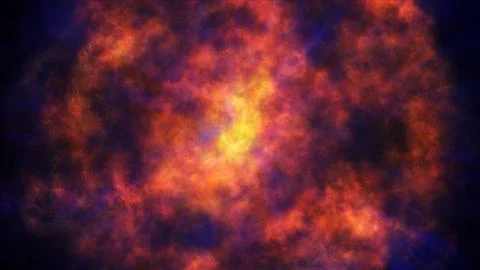 Fire flame explosion in space Stock Illustration