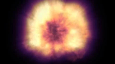 Fire flame explosion in space Stock Illustration