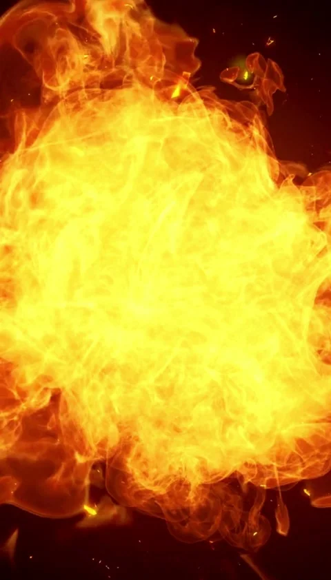 Fire, flame, fiery, hell, loop, slow, video Video stock 314618502