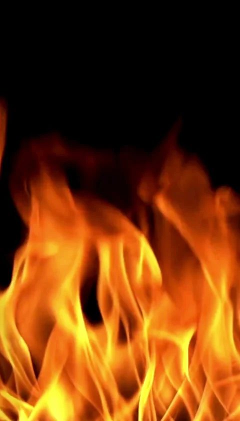 Fire, flame, fiery, hell, loop, slow, video Video stock 314618516