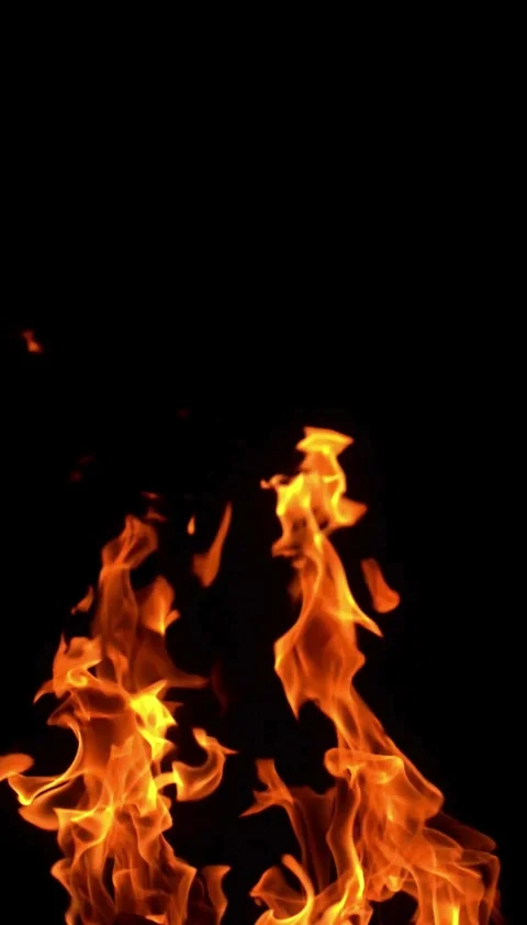 Fire, flame, fiery, hell, loop, slow, video Video stock 314618525