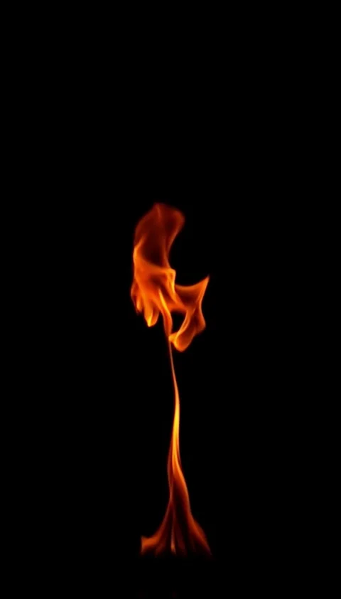 Fire, flame, fiery, hell, loop, slow, video Video stock 314618576
