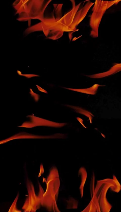 Fire, flame, fiery, hell, loop, slow, video Video stock 314618815