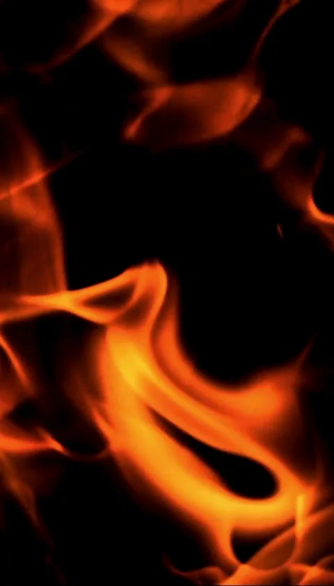 Fire, flame, fiery, hell, loop, slow, video Video stock 314618954