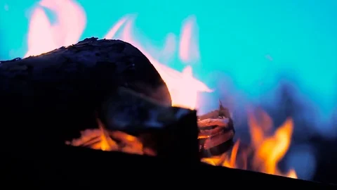 Fire, flame, fire, fire, brazier, coals burn Stock Footage 75664777
