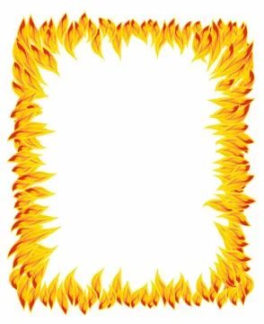 Fire flame, fire pattern Stock Illustration