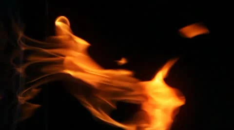 Fire flame Stock Footage 10730334