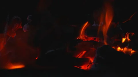 Fire flame glowing burn on slow motion  스톡 동영상 228819379