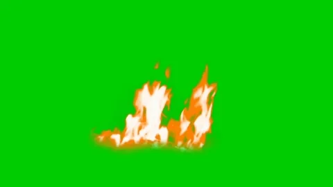 Fire flame green screen stock video-1 库存影片 267976267