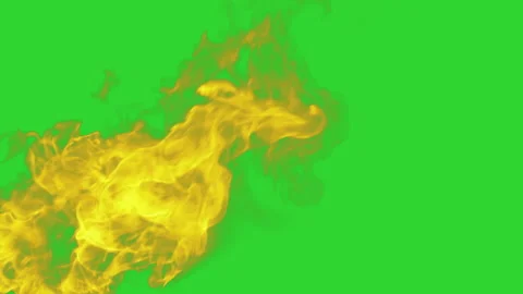 Fire flame on green screen VFX 10 Stock Footage 276344001