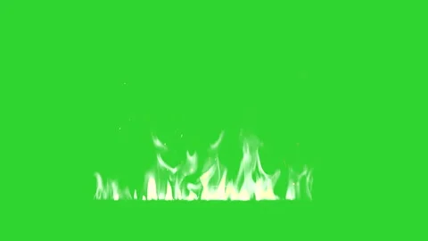 Fire flame on green screen VFX 11 Video stock 276719964