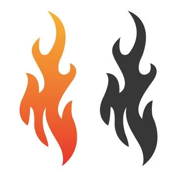 Fire Flame Heat Logo Design Energy Abstract Vector Stockillustratie