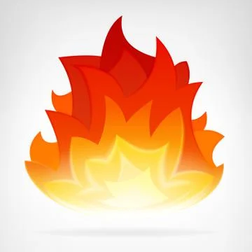 Fire flame heat vector element vector illustration Illustrazione stock