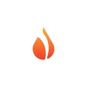 Fire flame icon element vector isolated illustration Stock Illustration