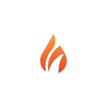 Fire flame icon element vector isolated illustration Stock Illustration