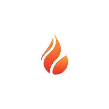 Fire flame icon element vector isolated illustration Stock Illustration