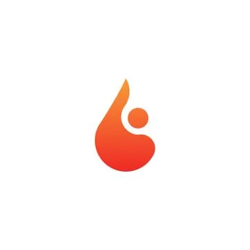 Fire flame icon element vector isolated illustration Stock Illustration