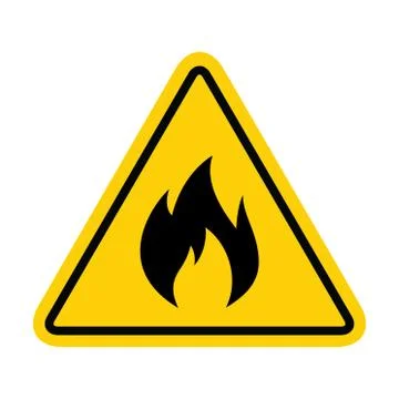 Fire flame icon. Fire hot flames vector sign isolated on white background Stock Illustration