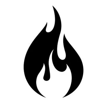 Fire flame icon Stock Illustration