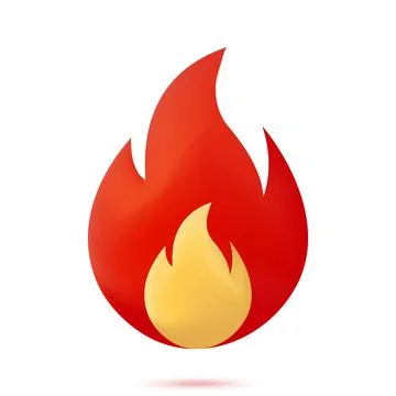 Fire flame icon Illustrazione stock