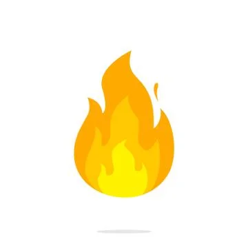 Fire flame icon vector. illustration of fire isolated on white background Stock Illustration