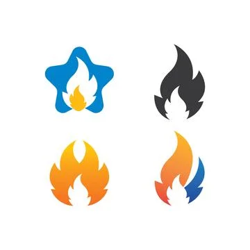 Fire flame  icon vector illustration design Illustrazione stock