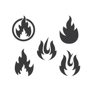 Fire flame  icon vector illustration design Illustrazione stock