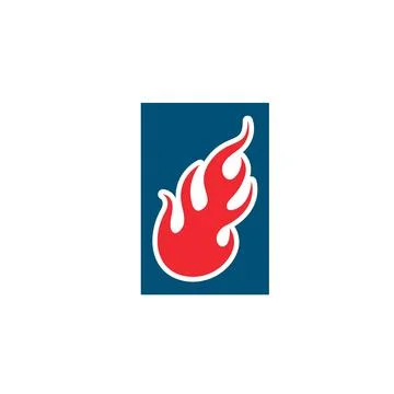 Fire flame  icon vector illustration design Stockillustratie