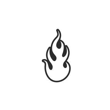 Fire flame  icon vector illustration design Stockillustratie